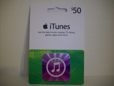 $50 Apple iTunes Gift Card